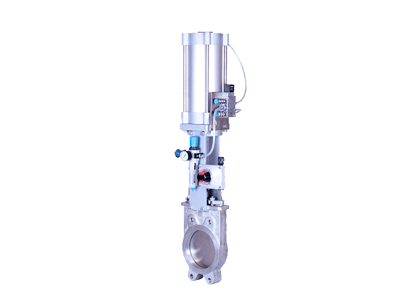 Knife-Gate-Valve-with-Pneumatic-Act